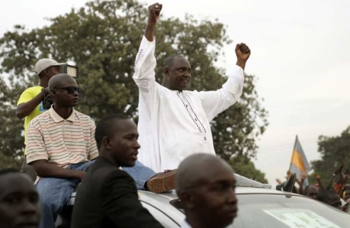 Adama Barrow, ganador de las elecciones.