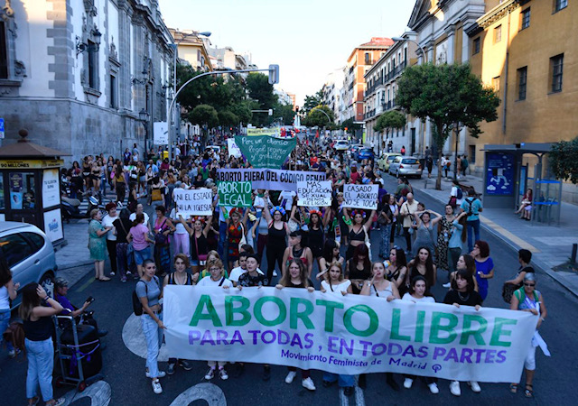 Manifestación Ley del aborto