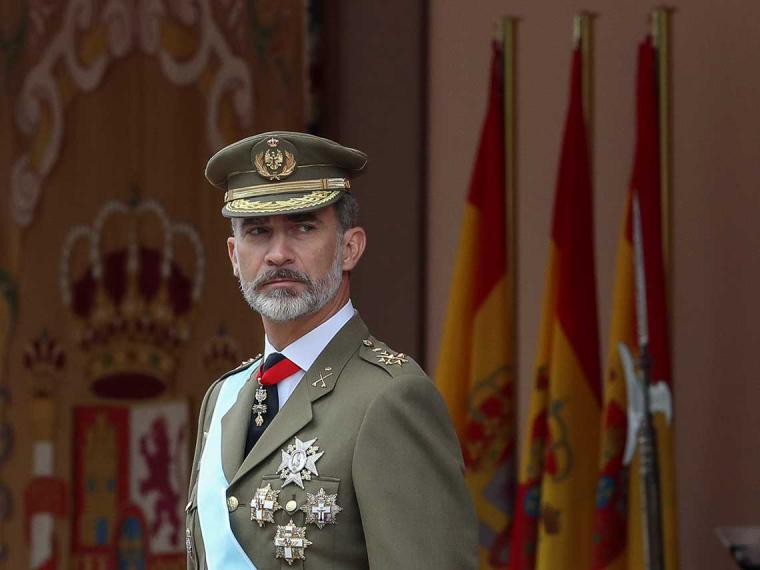 El Rey Felipe VI con uniforme militar