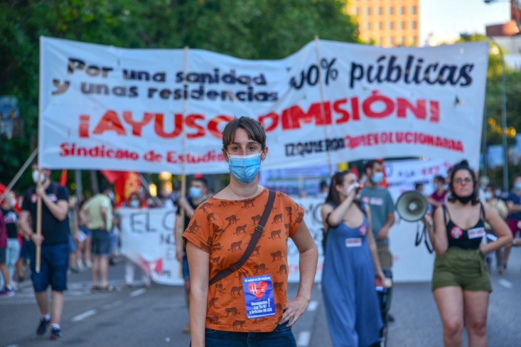 Manifestación por la sanidad pública, foto Agustín Millán