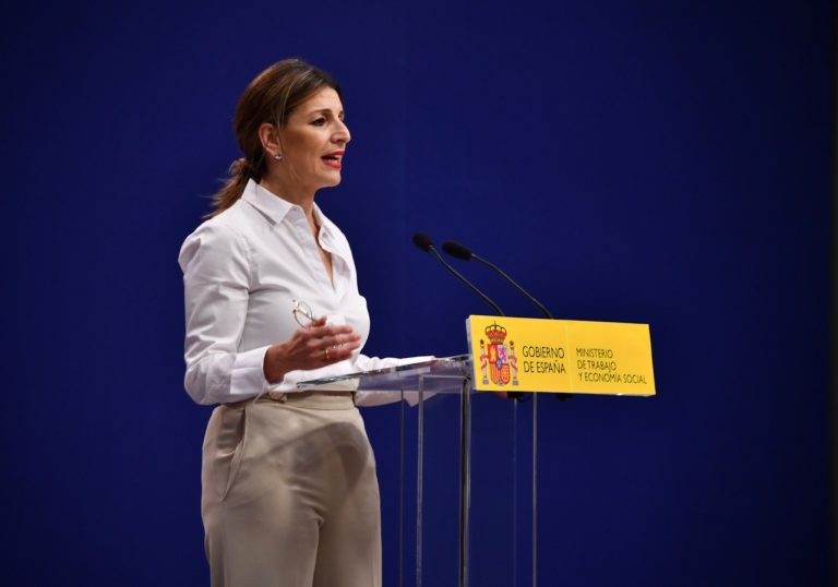 olanda Díaz, ministra de Trabajo y Economía Social, foto Agustín Millán.