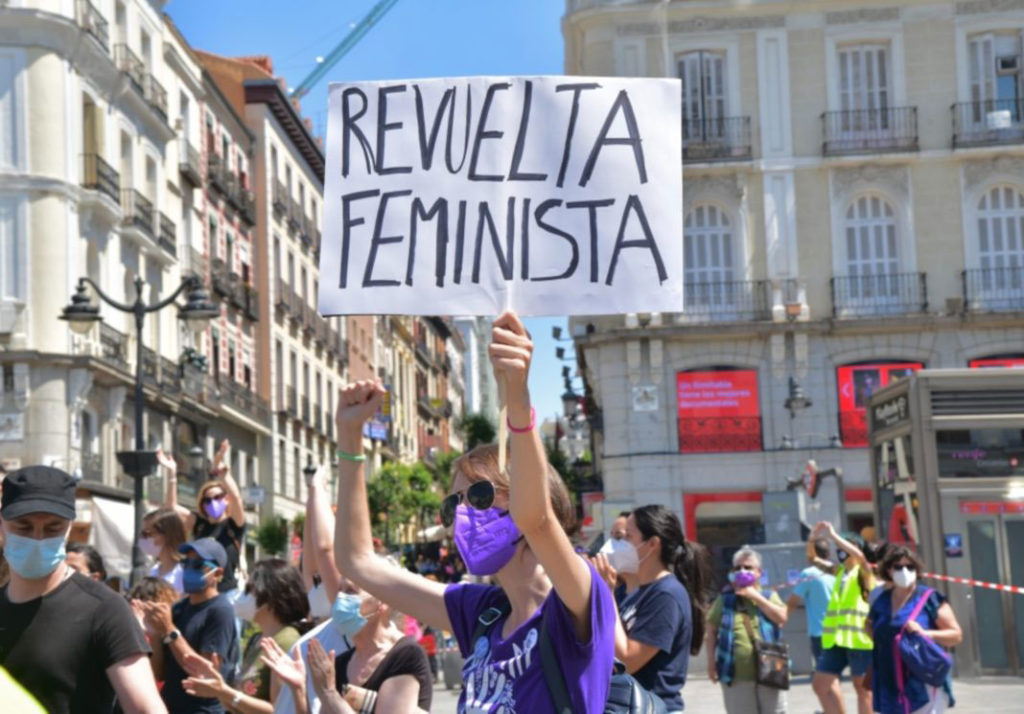 Manifestación del Movimiento Feminista contra la Ley Trans, foto Agustín Millán