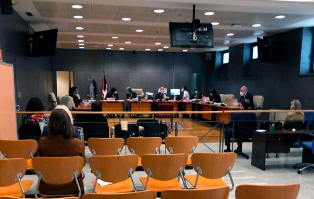 Sala del Tribunal donde se ha celebrado durante tres días el caso de Irune Costumero