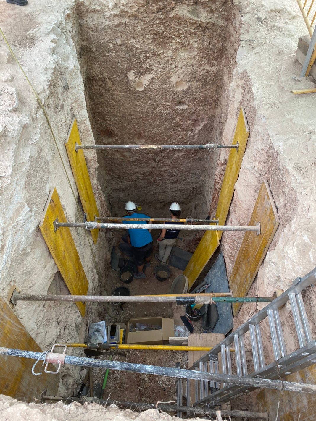 Trabajo de exhumación en las fosas del Franquismo en Manzanares