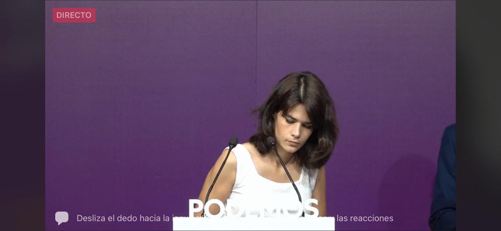 Isa Serra ha comparecido ante los medios minutos después de ser oficial su condena