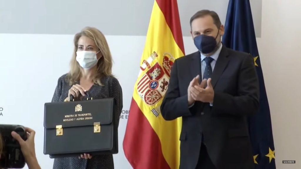José Luis Ábalos traspasa la cartera de Raquel Sánchez
