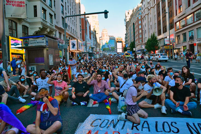 Madrid se vuelca contra el asesinato homófobo de Samuel, foto Agustín Millán