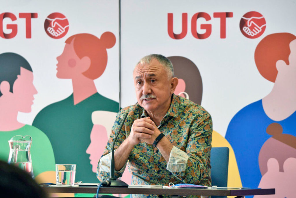 Pepe Álvarez, secretario general de UGT, foto Agustín Millán