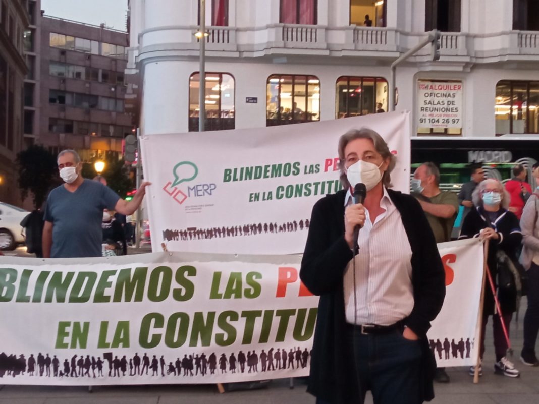 La-concejala-Marta-Higueras-de-Recupera-Madrid-en-su-intervención durante la concentración de Callao.
