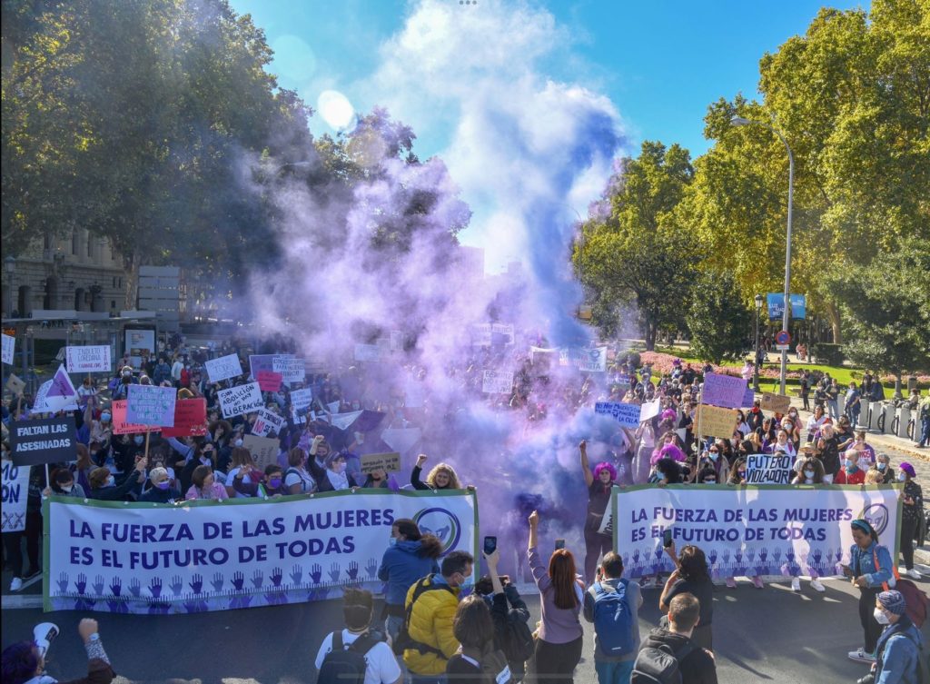 Manifestación feminista en Madrid, foto Agustín Millán