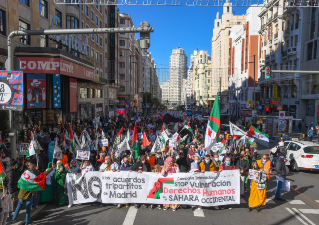 Manifestación Sáhara
