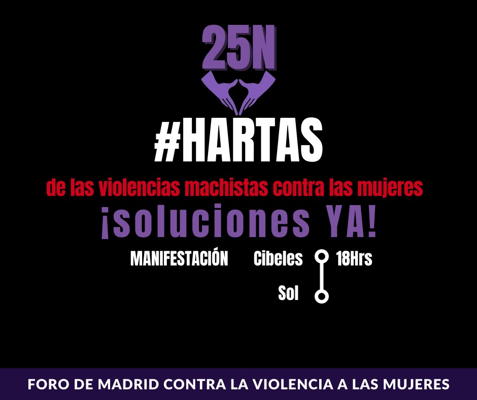 Manifestación 25 N en Madrid
