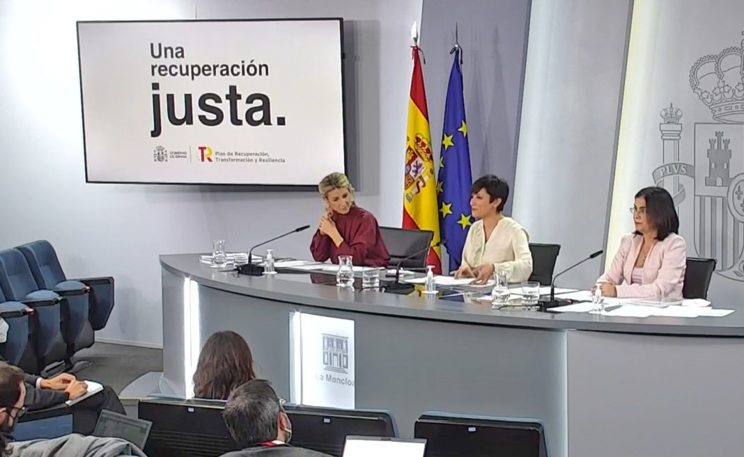 La ministra de Trabajo y Economía Social, Yolanda Díaz ha presentado la la nueva Ley de Empleo