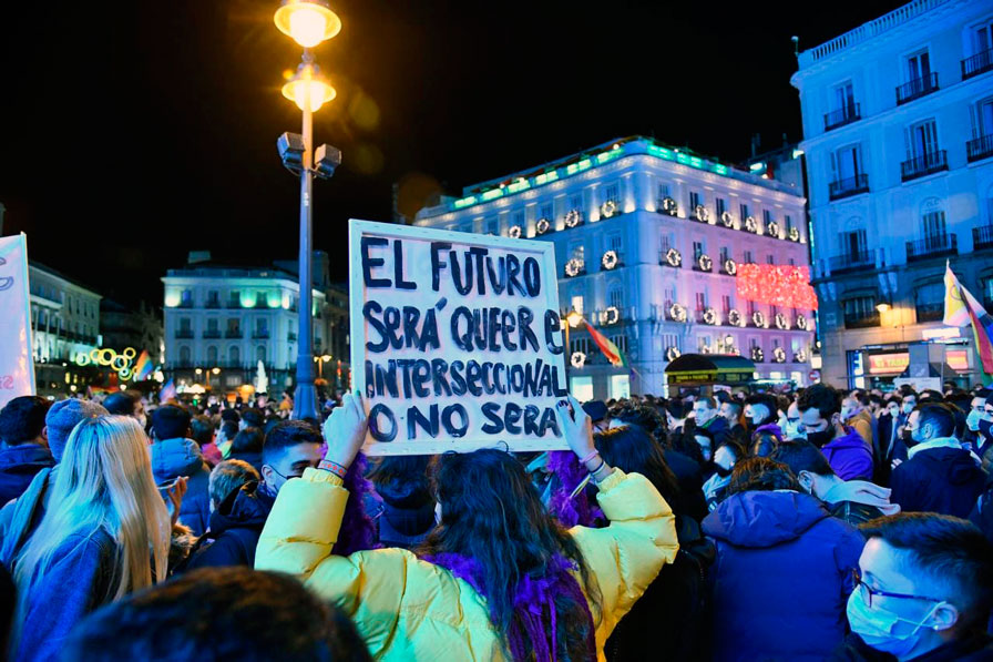 Miles de personas protestan en Sol contra la ley de Igualdad de Vox, foto Agustín Millán