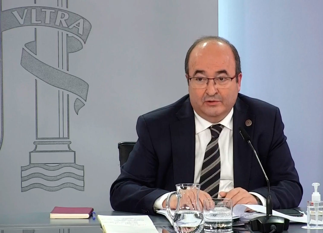 Miquel Iceta, ministro de Cultura y Deporte