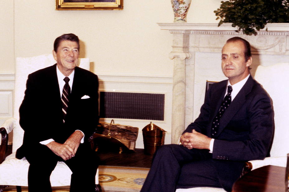 Ronald Reagan y Juan Carlos I