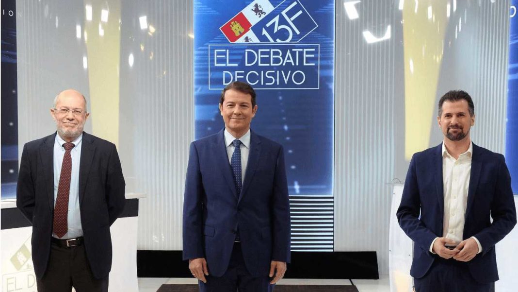 Imagen del debate de candidatos en Castilla y León.