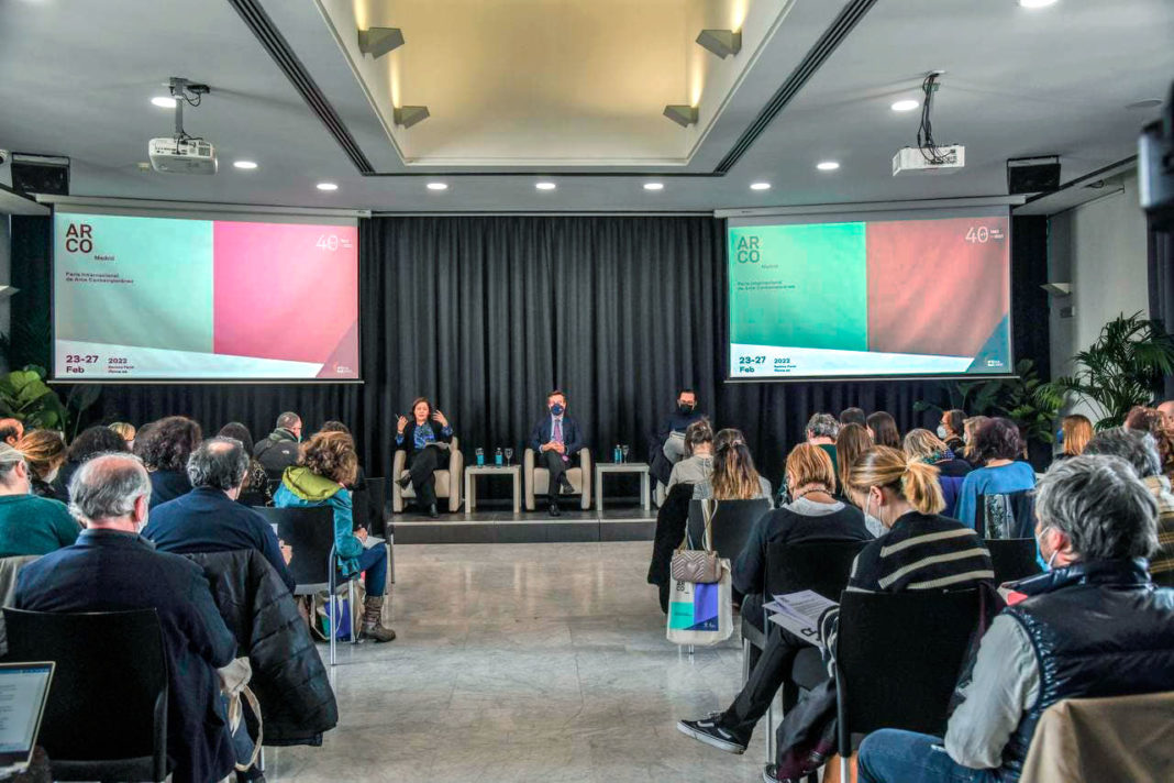 Rueda de prensa presentación de la Feria Internacional del Arte Contemporáneo, ARCOmadrid 2022, foto Agustín Millán