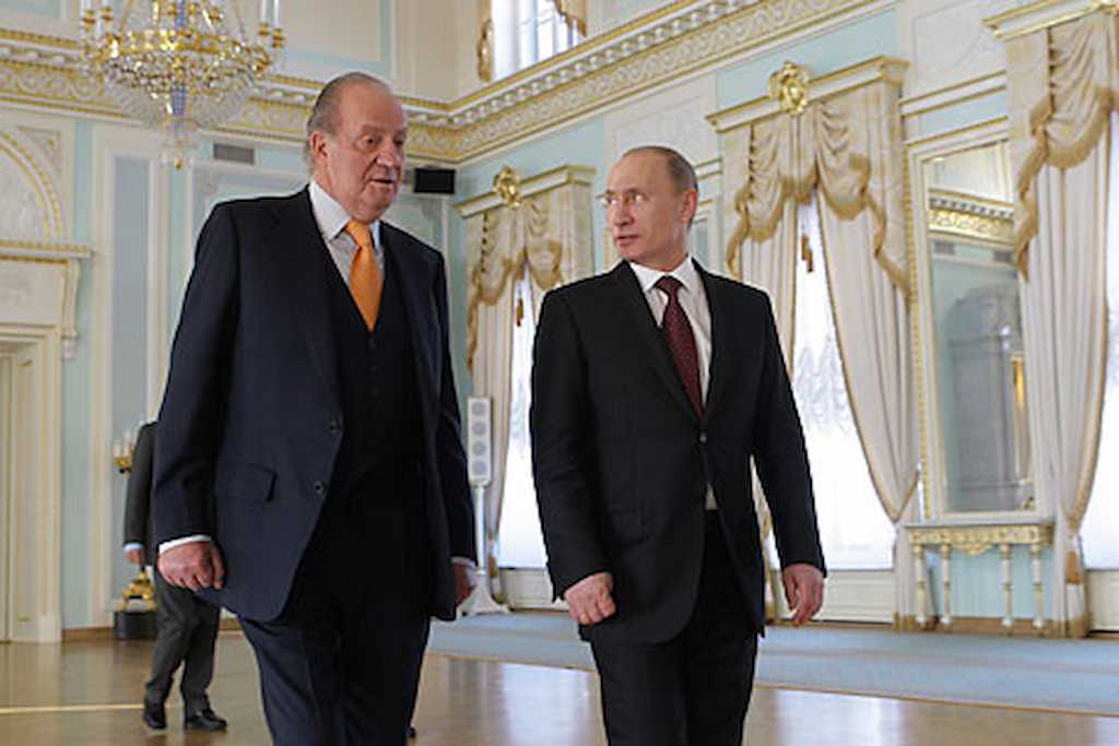 El rey emérito y Putin en una imagen de archivo.