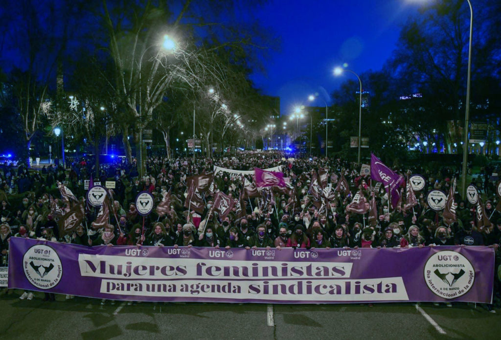 Manifestación 8M feminista en Madrid, foto Agustín Millán 