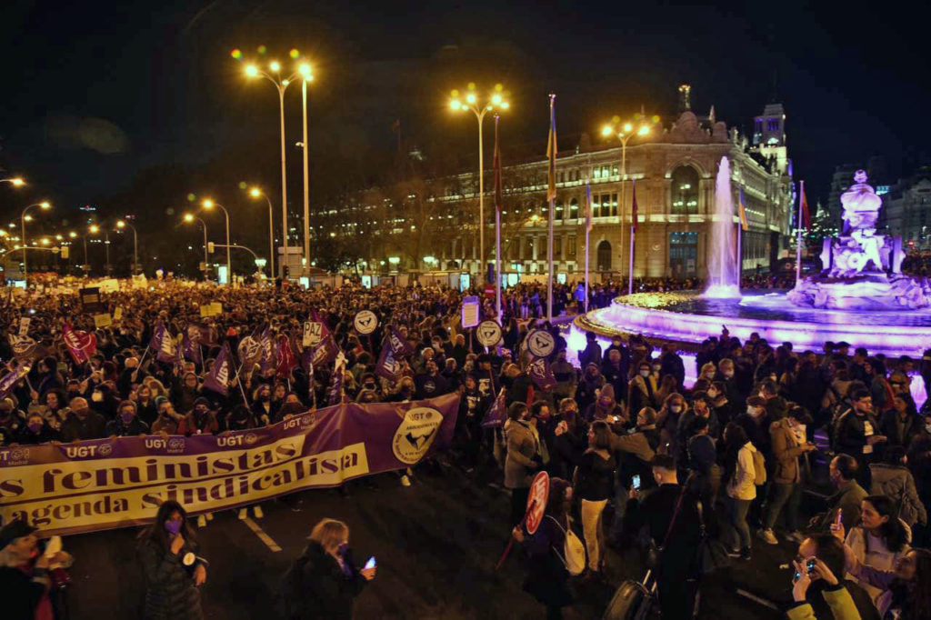 Manifestación 8M feminista en Madrid, foto Agustín Millán 