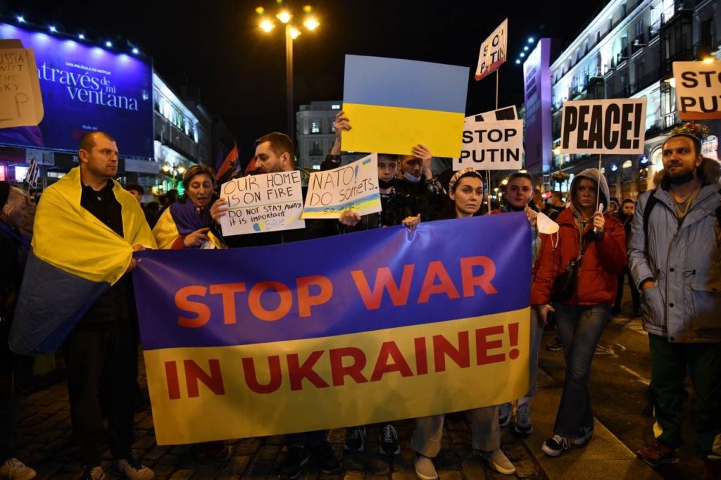 No a la guerra de Ucrania, foto de Agustín Millán