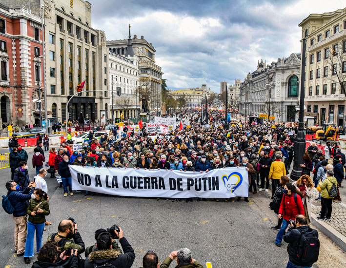 ‘No a la guerra de Putin’, fotos Agustín Millán