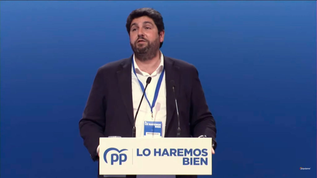 El presidente de la Región de Murcia, Fernando López Miras, ha hecho un llamamiento a la unidad en el partido