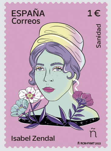 Correos emite un sello dedicado a Isabel Zendal dentro de la colección #8MTodoElAño