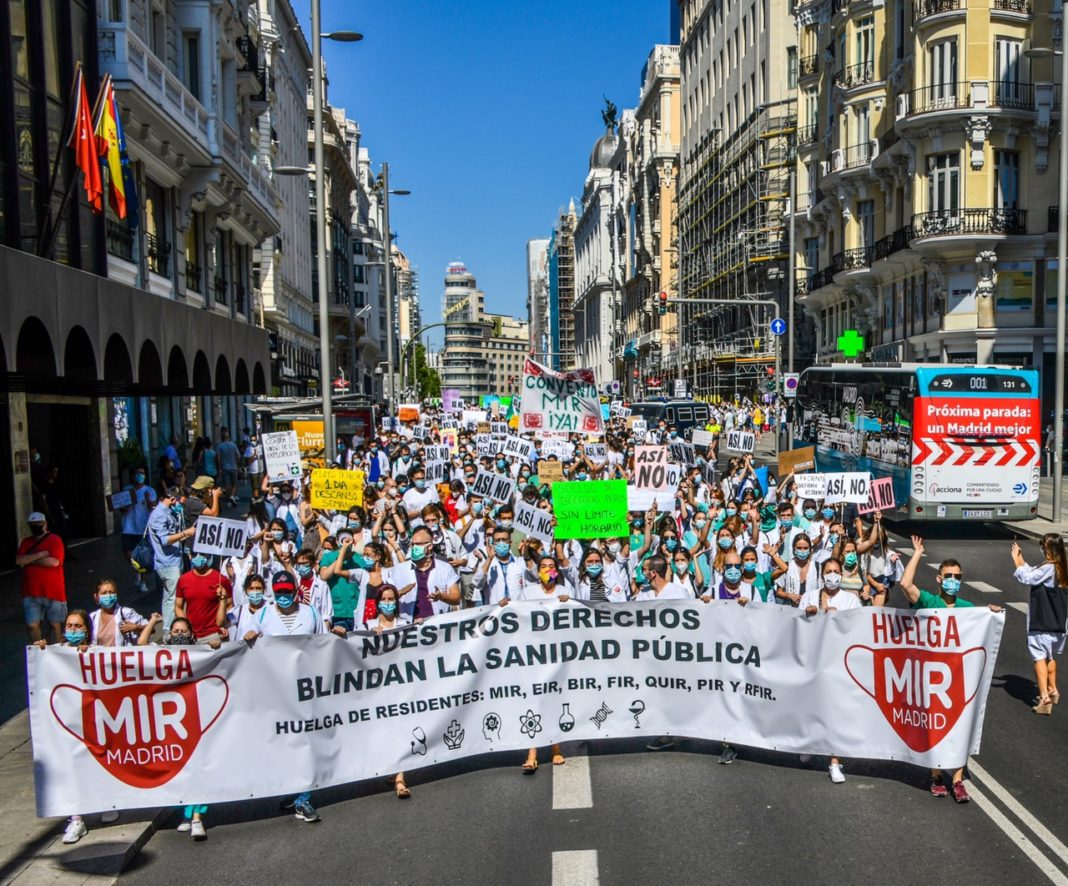 Huelga de médicos especialistas, foto Agustín Millán