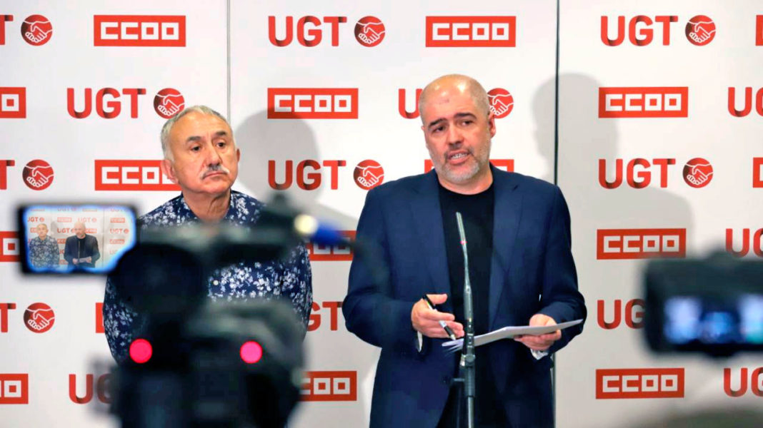 UGT y CCOO anuncian movilizaciones si no mejoran los salarios un mínimo del 3,5% para este año