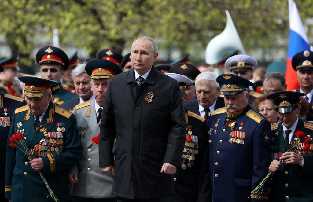 Putin durante el desfile del 9 de mayo.