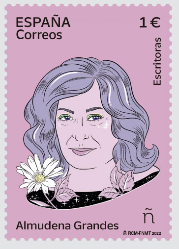 Correos emite un sello dedicado a Almudena Grandes, dentro de la colección #8MTodoElAño