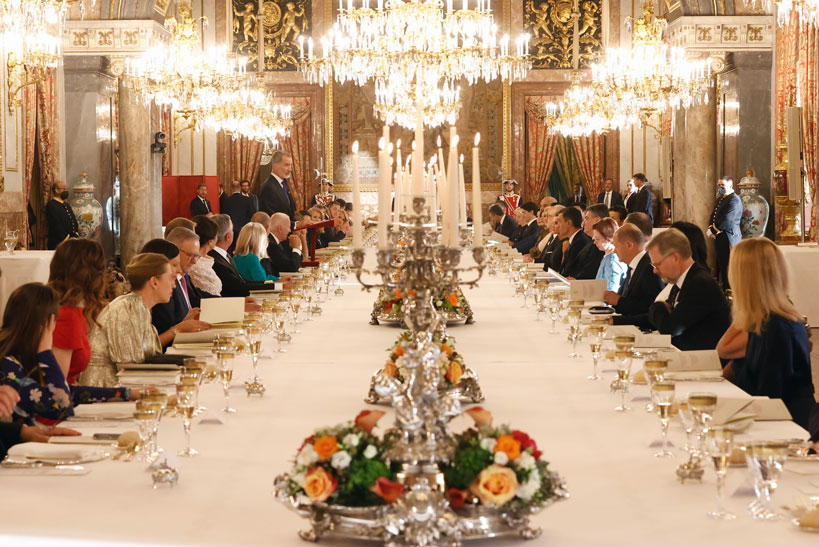 Cena de gala en el Palacio Real de Madrid con motivo de la Cumbre de la OTAN
