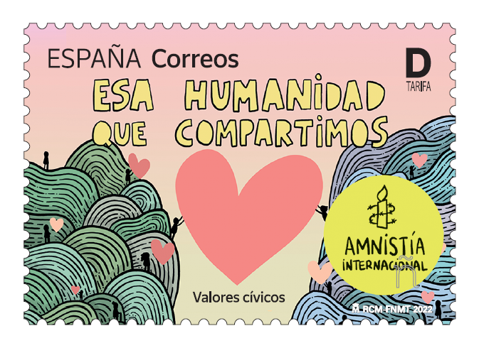 Correos emite un sello dedicado a Amnistía Internacional