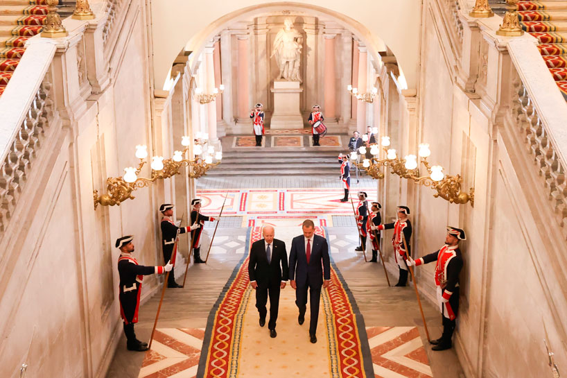 Recepción de la Cumbre de la OTAN en el Palacio Real de Madrid
