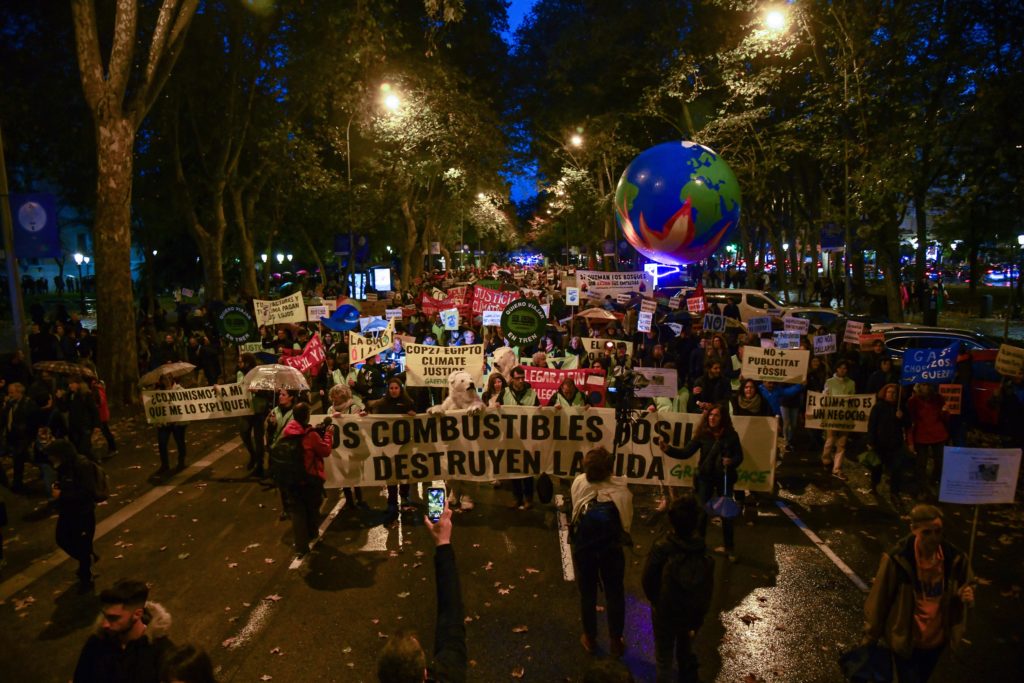 Manifestación por el clima en Madrid, fotos Agustín Millán