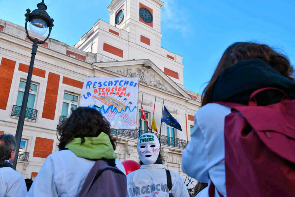 Manifestación por la Sanidad Pública y la atención primaria, foto Agustín Millán