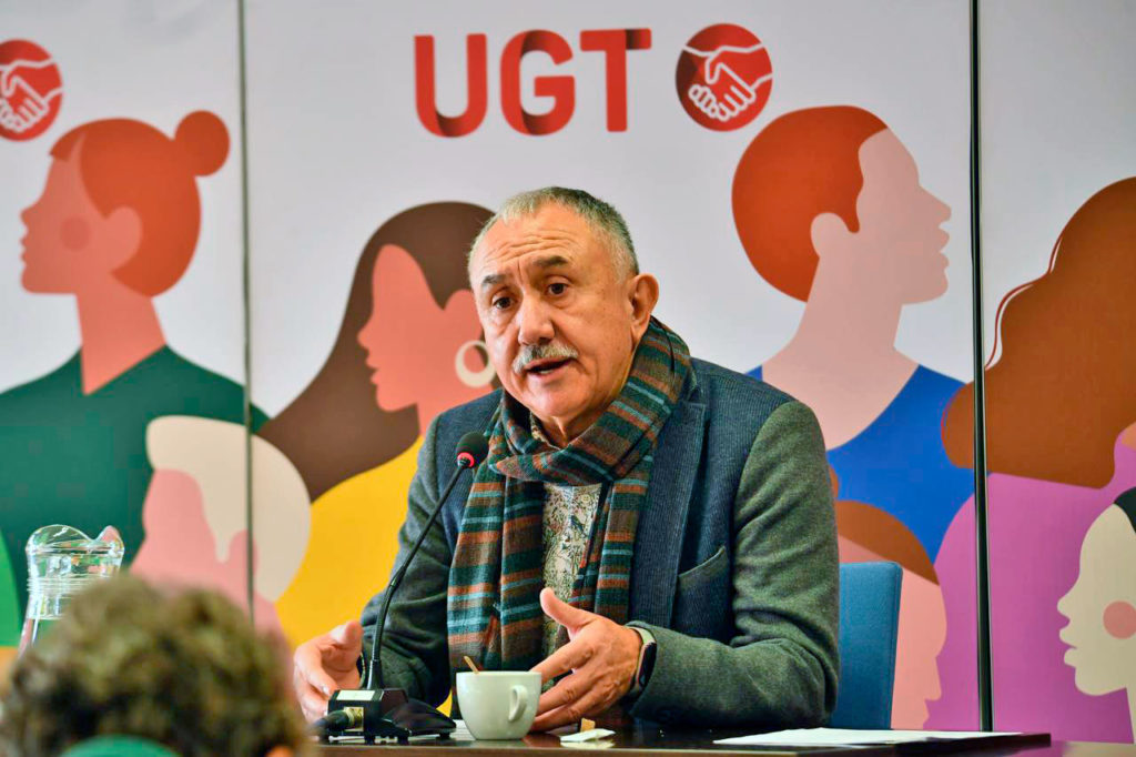 Pepe Álvareaz, secretario general de UGT, foto Agustín Millán