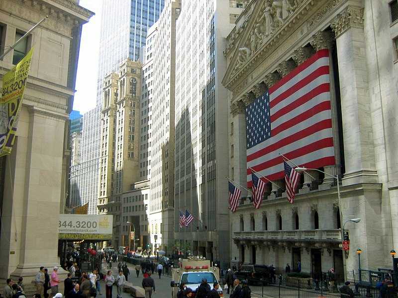 Una imagen de Wall Street.