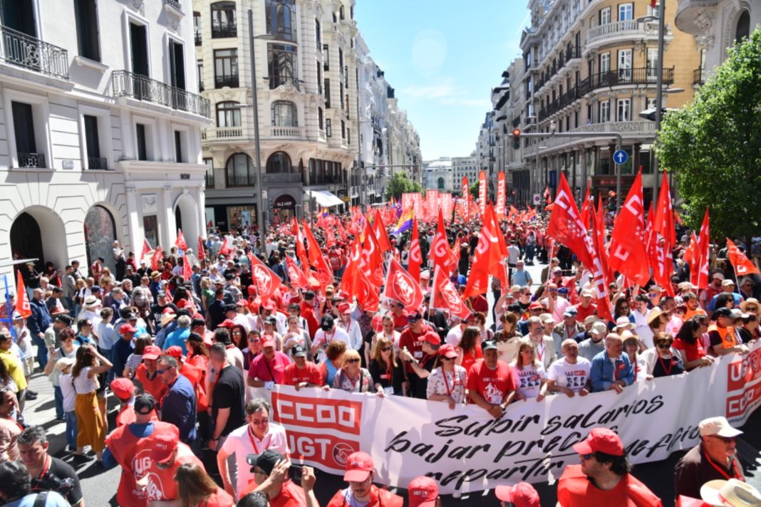 UGT y CCOO: ¿Acuerdo o movilización? Los trabajadores exigen justicia salarial. Foto: Agustín MIllán