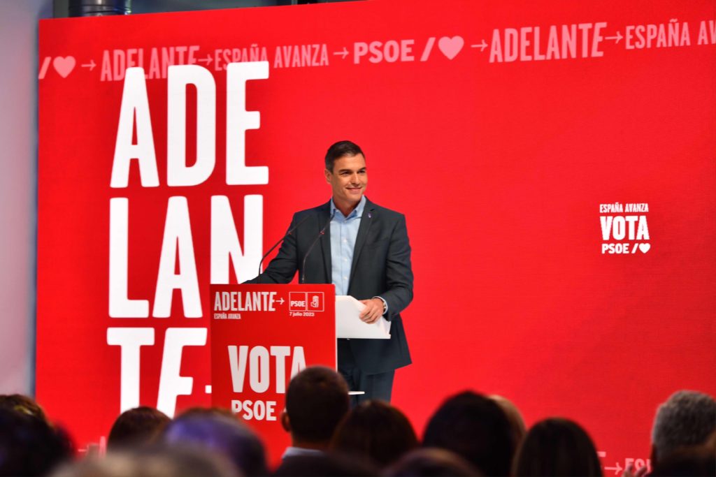 Pedro Sánchez presenta el programa del PSOE para las elecciones del 23J, foto Agustín Millán