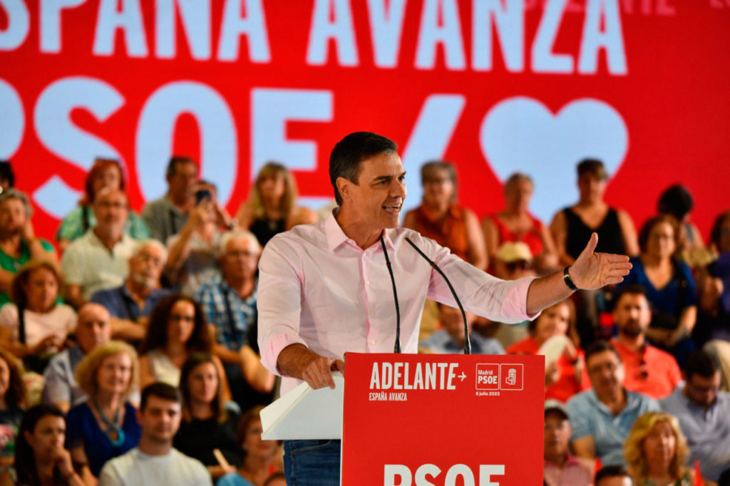 El presidente del Gobierno y secretario general del PSOE, Pedro Sánchez, foto Agustín Millán